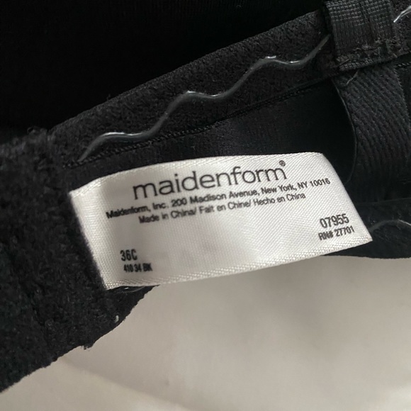 Lot of 36C Maidenform bras! 2 T-shirt (gray/white) and 2 Strapless (nude/black) - Picture 2 of 2